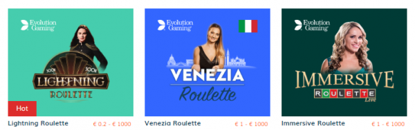 Roulette europea online Italia 127220